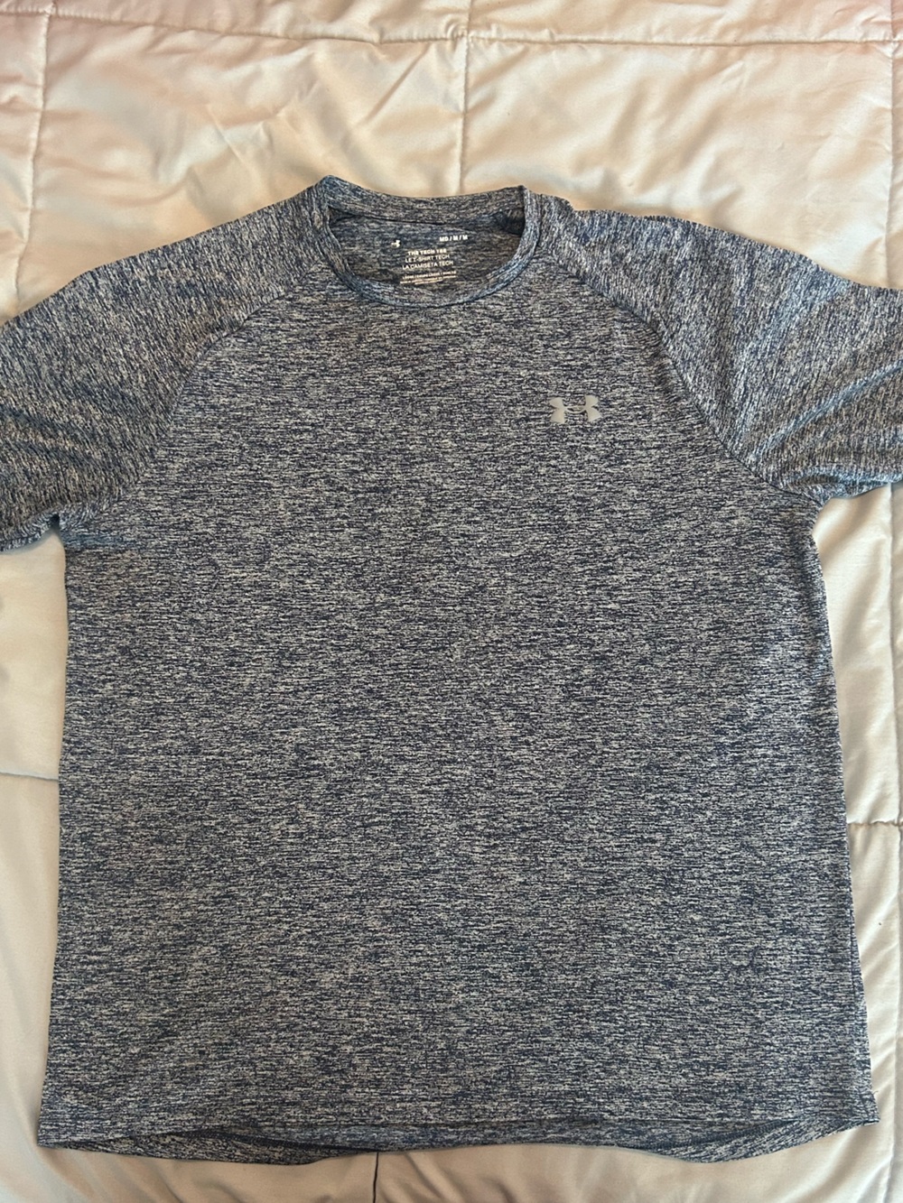 Under Armour Medium Blue-Gray Heathered Tech Tee